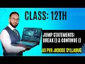 Jump Statements in Python break continue Explained JKBOSE Class 12th Computer Science