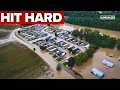 Evacuations water rescues and flooded businesses hit Ohio community