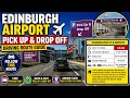 Edinburgh Airport Pick Up Drop Off Zones Complete Driving Route 4K