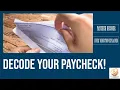 Your Paycheck Stub Decoded in Minutes