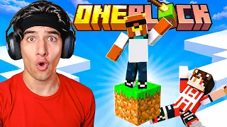 MINECRAFT🔴ONE BLOCK🔴HARDCORE🔴 | Con streamer TOP 🤑