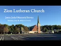 Memorial Service for Janice Jaekel July 30 2022 - Zion Lutheran Church Schenectady NY