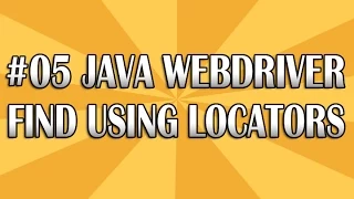 JUnit Selenium Webdriver Tutorial 05 Locators QAShahin