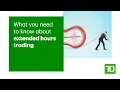 What you need to know about extended hours trading