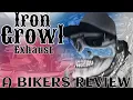 Iron growl 2into1 side dump exhaust review and sound clips