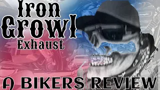 Iron growl 2into1 side dump exhaust review and sound clips