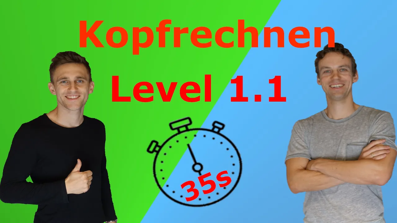 Rechne schneller im Kopf - Kopfrechnen - LIVE gerechnet