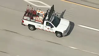 FULL CHASE Law enforcement chases suspect in stolen truck