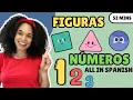 SHAPES NUMBERS ALL IN SPANISH Espanol Para Bebe Learn To Talk Ms Ramos