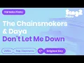 Download Lagu Don't Let Me Down Karaoke | The Chainsmokers, Daya (Piano Karaoke)