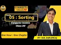 Sorting Algorithms One Shot Bubble Selection Insertion Sort Class 12 Computer Science Python