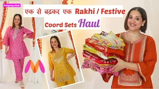 Myntra Rakhi Co-Ord Sets Haul | Beautiful Festive Co-Ord Sets at great deals | Perkymegs Hindi
