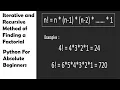How to Program Factorial in python Recursive and Iterative Method python for Beginners