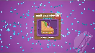 Getting the new HALF A SANDWICH chroma on Blooket