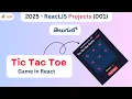 2025 ReactJS Project in Telugu Tic Tac Toe Game Full Implementation TechZoom Media