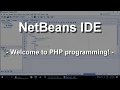 PHP programming in NetBeans on Windows 10
