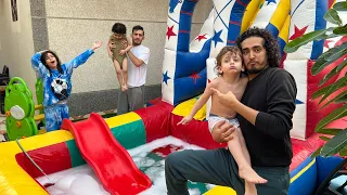 مؤيد مقلبنا وفجر النطيطه   حلا جلدته وطرته من البيت    دندنها