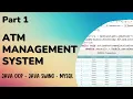 ATM Management System with GUI using Java Part 1