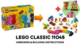 LEGO CLASSIC 11045 ideas Unboxing and Building instructions
