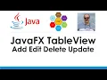 JavaFX Lecture-08 TableView Filter Update Add Delete - Complete Example
