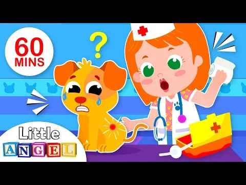 Download MP3 Baby Goes to the Vet | 5 Little Puppies Peekaboo | Nursery Rhymes \u0026 Kids Songs by Little Angel