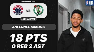 Anfernee Simons vs Washington Wizards 18 PTS 0 REB 2 AST 1 STL NBA 11-05-2025 Highlights