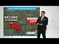 Rivers rising to near or at record levels in eastern Indiana