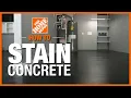 How to Stain Concrete The Home Depot