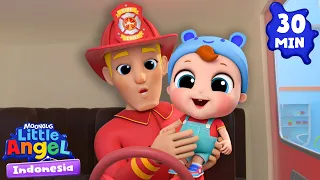 Baby John Bertemu Pemadam Kebakaran | Little Angel Indonesia | Kartun dan Lagu Anak Favorit