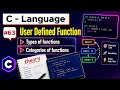 User defined function in C full in one shot