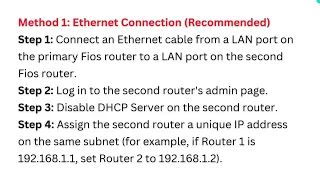 How to Connect 2 Verizon Fios Routers - MoCA Ethernet Bridge Access Point Mode