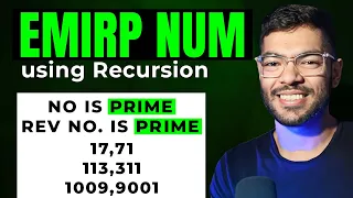 Emirp Number Java Program Simplest Logic ISC School