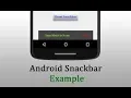 56 Create a Snackbar Using CoordinatorLayout