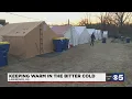 Lawrence KS helping keep the homeless warm in a tent city