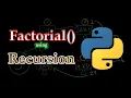 How to find the factorial- of a number using Recursion in python What is recursion All concepts