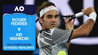 Roger Federer v Kei Nishikori Extended Highlights | Australian Open 2017 Fourth Round