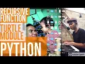 Recursive Function in Python with Turtle Module
