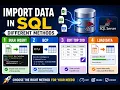 Import Data in SQL Server Using 4 Methods BULK INSERT BCP Edit Top 200 Import Wizard