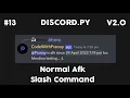 Discord py V2 - Adding Afk Slash Command Part 13