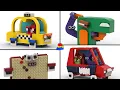 How to make Alphabet Lore WORDS with LEGO CAB MAP GUN and VAN