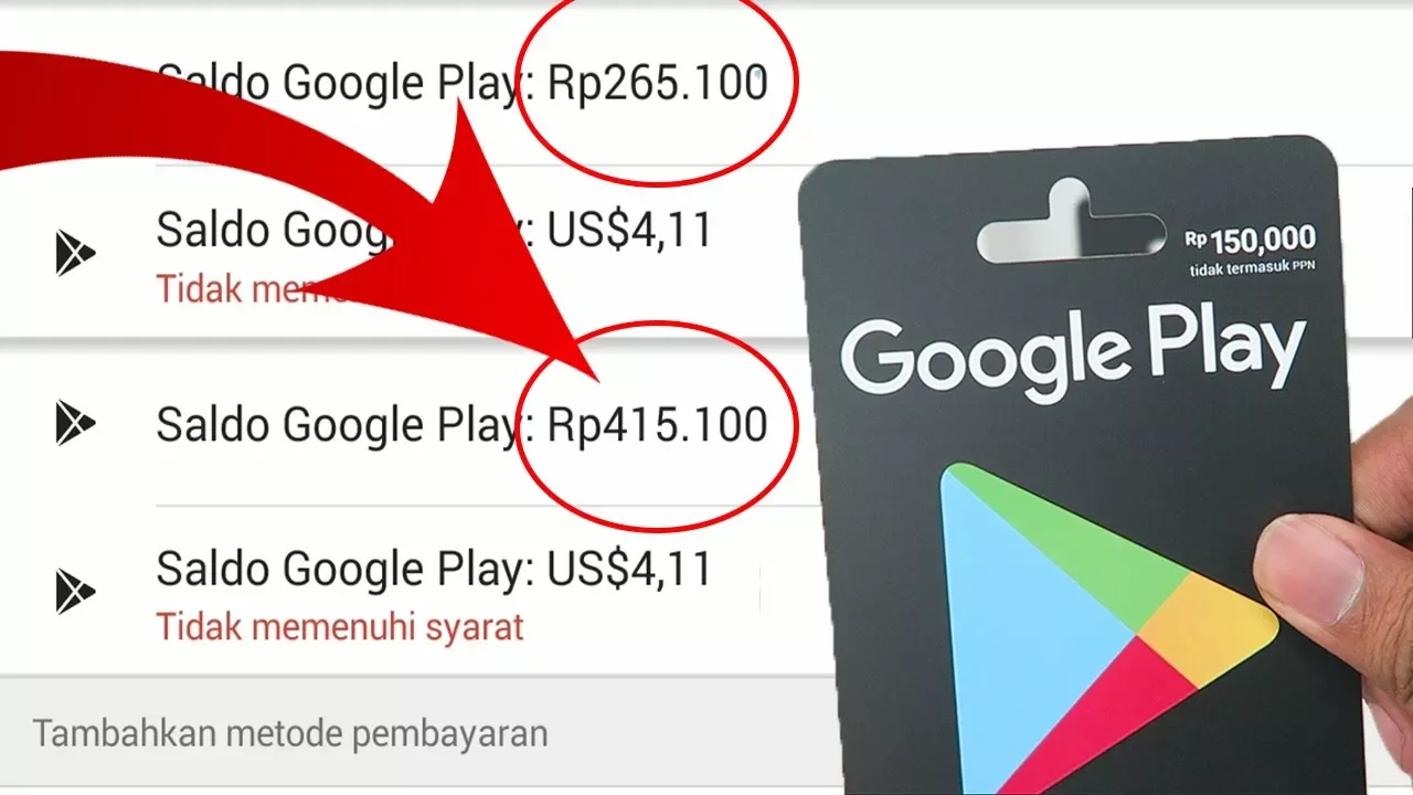 Cara Mengatasi Metode Pembayaran Ditolak dan Pulsa Tidak Cukup di Play Store. 