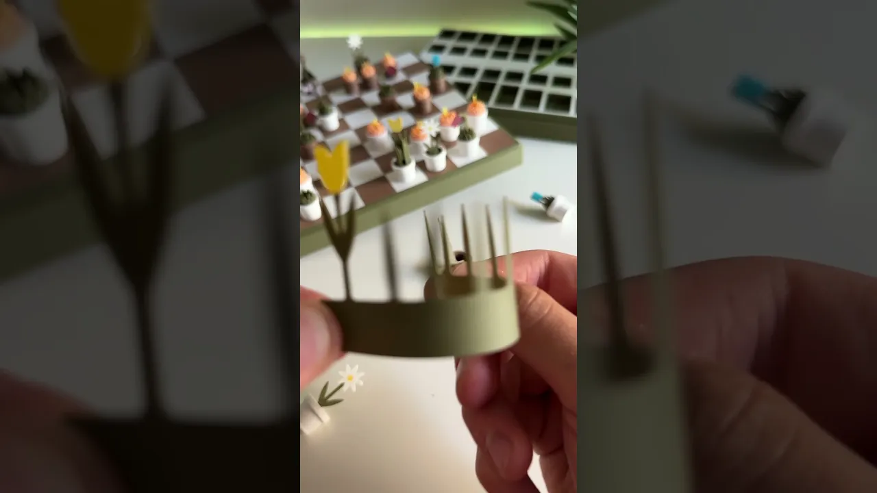 Flora Chess, chessboard flower set. video thumbnail