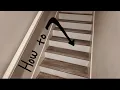 Laminate Staircase with white risers DIY