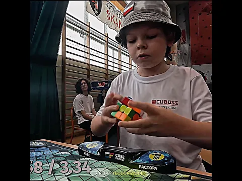 Teodor Zajder 3x3 Cube 4.75 seconds Average #rubikscube #viral #shorts