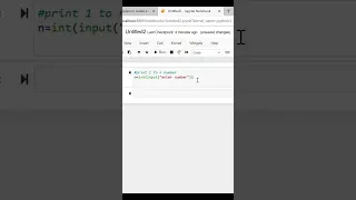 basic program to print 1 to n numbers using while loop
