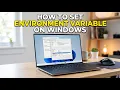 How to Setup Environment Variable On Windows For Netlify Postman Python Java jdk terraform etc