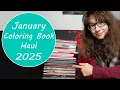 January Coloring Book Haul 2025