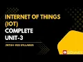Internet of things unit 3 in telugu complete unit r22 jntu