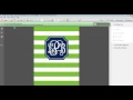 How to add your own monogram to an editable binder cover by AllAboutTheHouse Printables
