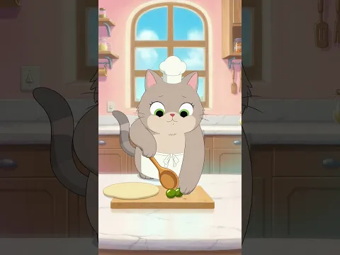 Watch This Cute Cat Chef Create Delicious Pizza Magic